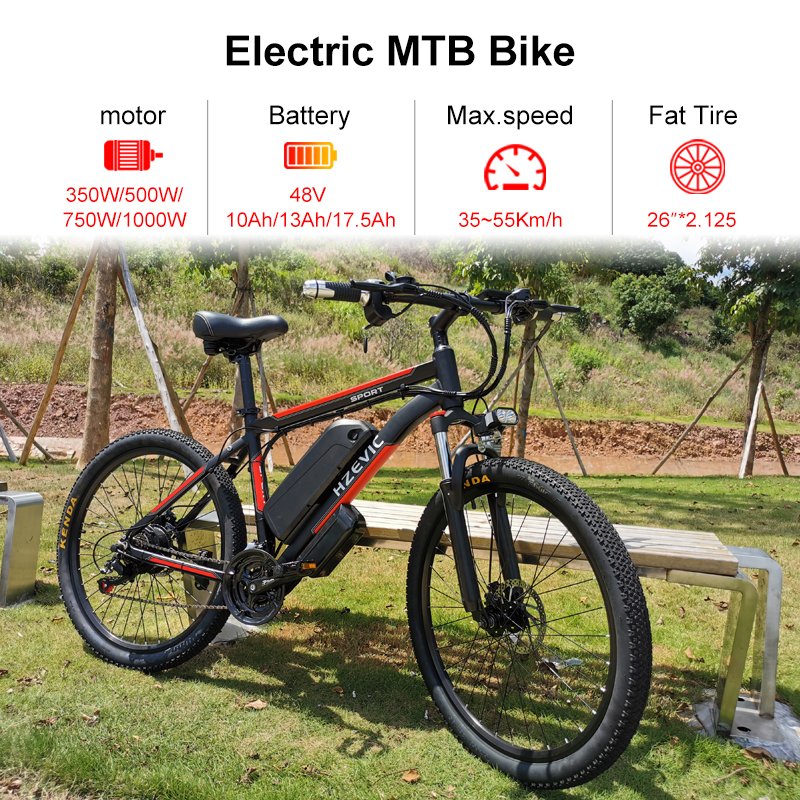 48V 750W 13A Pedal Assisted Electric Bicycle 21 Speed Velo Electrique 26inch Bike Electric 48V