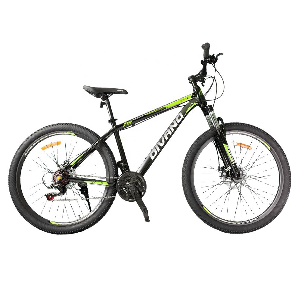 Divano Hot Sale 27.5-Inch 21-Speed Black And Green MTB Bicycle Mountain Bike For Wholesale