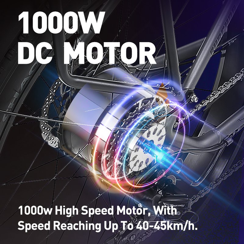 EU warehouse Aluminum Frame 8 Speed 1000w 48V 20ah City Bike Fat tire 26 Inch Fast Ebike full suspension electric mountain bike