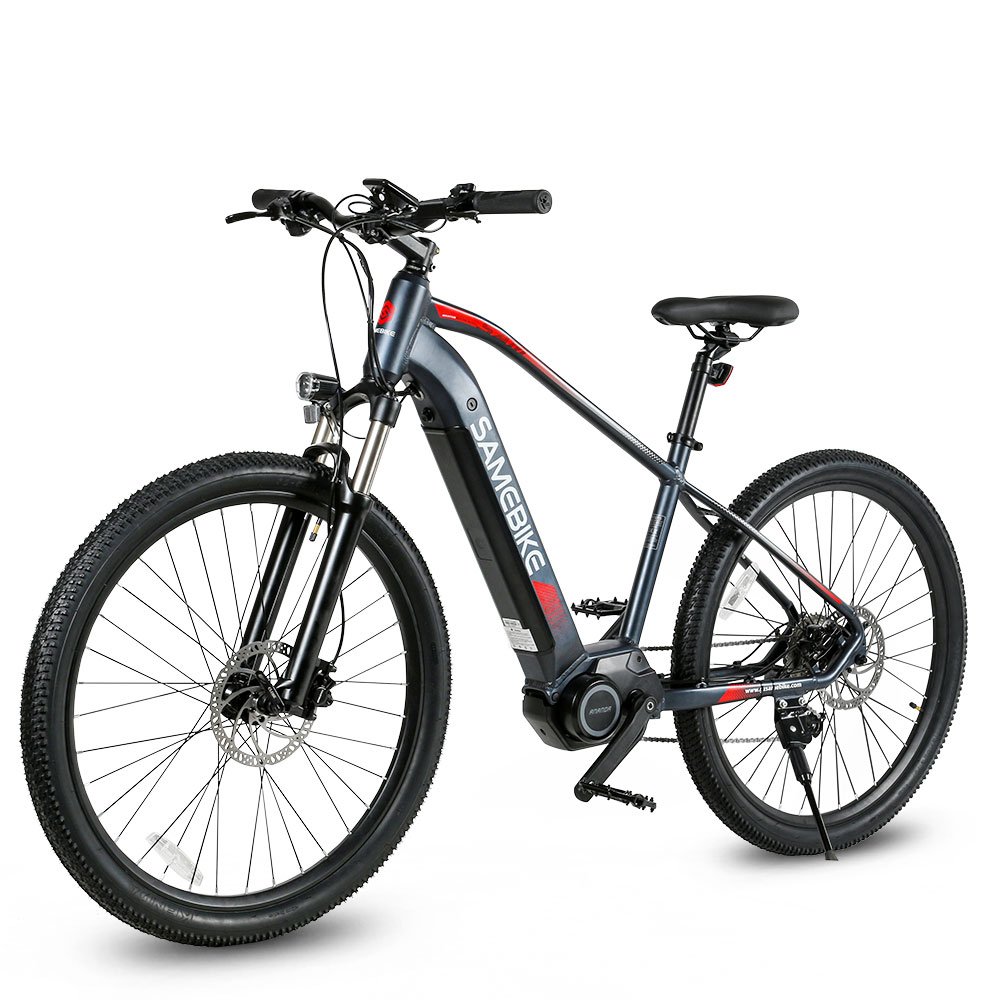 SAMEBIKE 27.5 Inch 350W mid drive motor Off-Road E-Bike 12.5AH battery OEM ODM 60km long Range Powerful Electric Mountain Bike