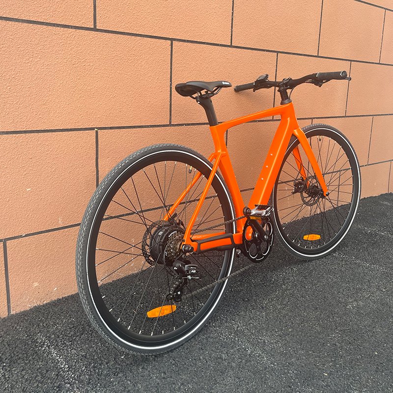 New Design Bafang 250w Motor Ebike 7 Speed Shimano Motor 700*32C Tire Carbon Fiber Frame Electric Bicycle City Ebike