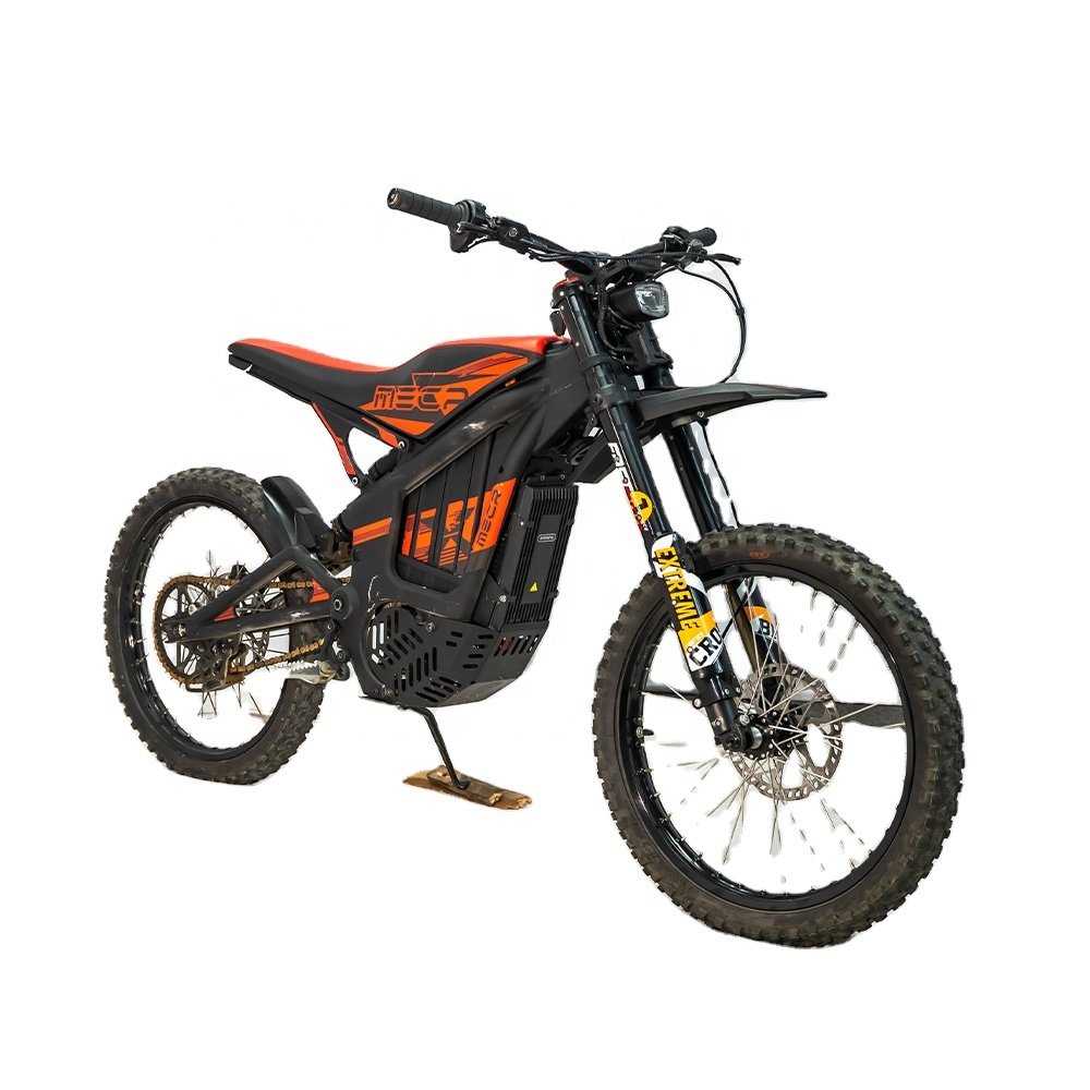 High Performance 19-inch 2 Wheel Mid Drive Hydraulic Shock Absorbed Adult Dirt Electric Mountain Bike 72V 3000W