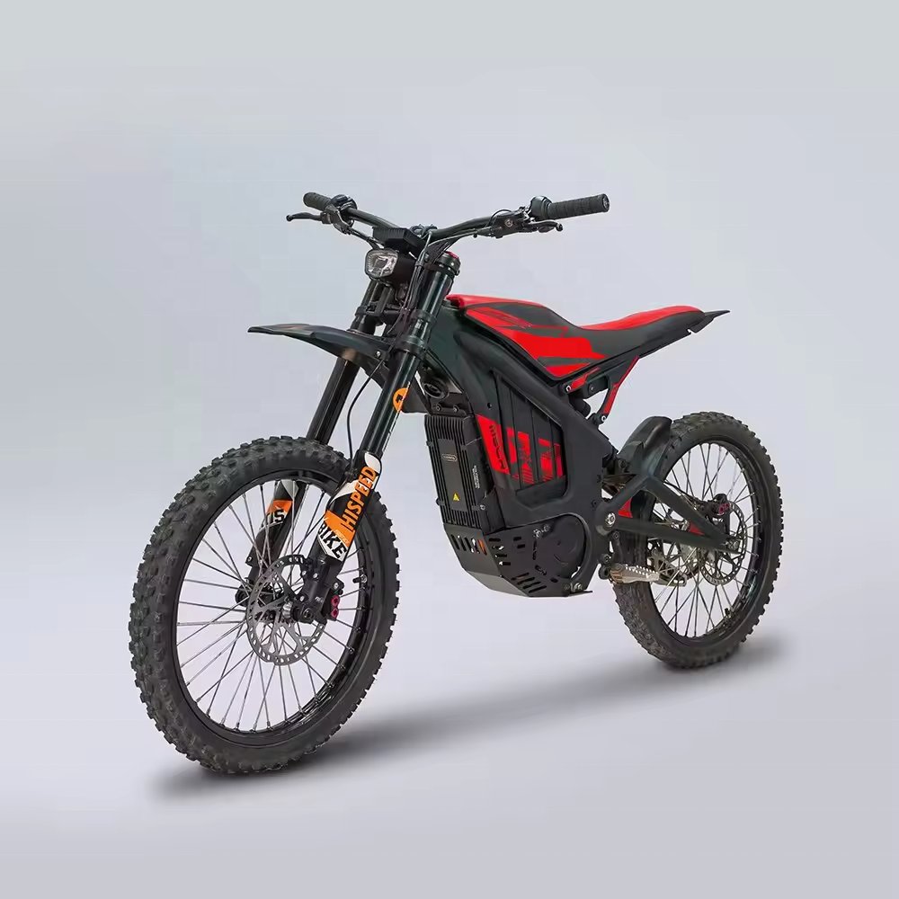 High Performance 19-inch 2 Wheel Mid Drive Hydraulic Shock Absorbed Adult Dirt Electric Mountain Bike 72V 3000W