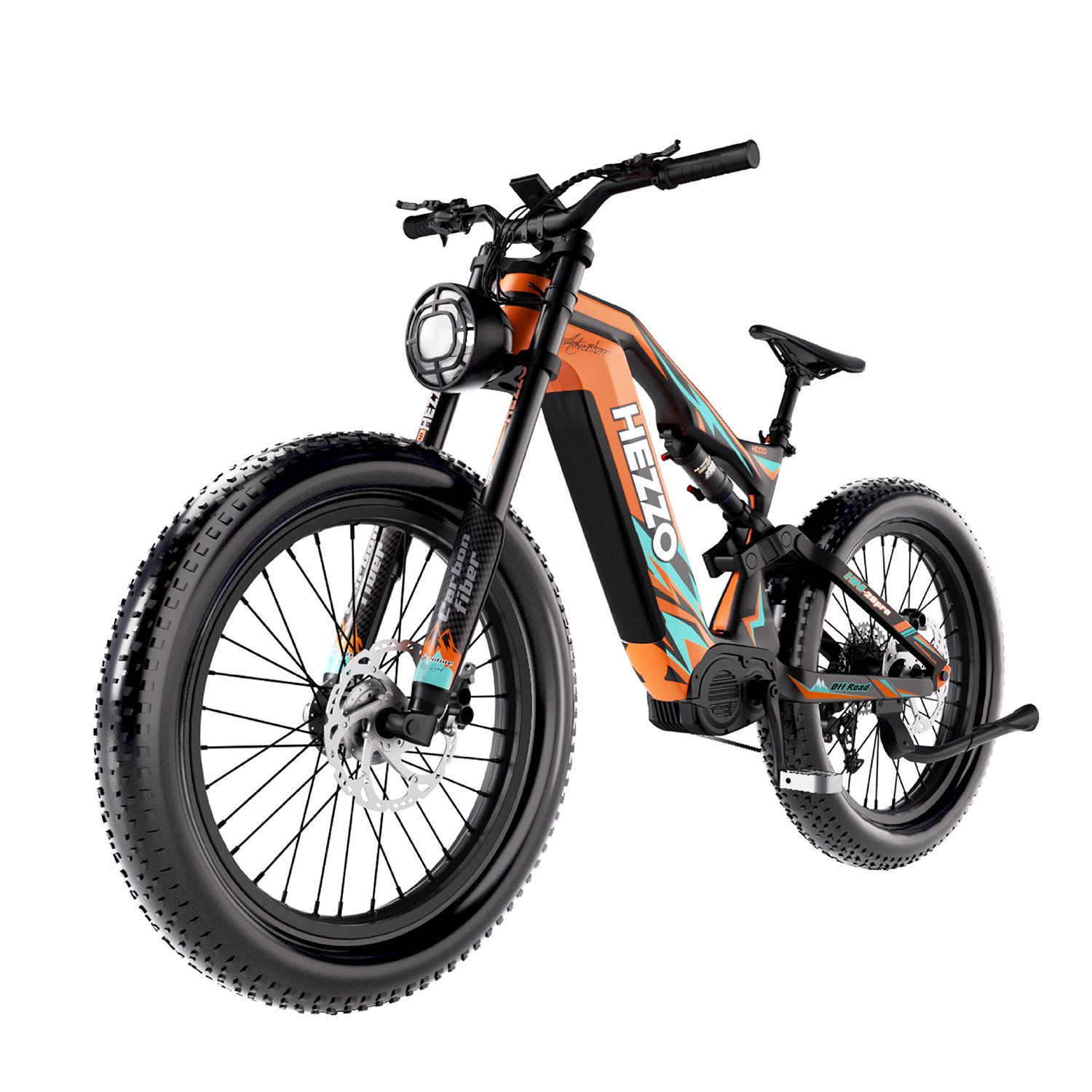 2024 New Design 26-Inch Carbon Fiber Electric Mountain Bike 52V 1000W Bafang M620 21Ah LG 21700 Battery 