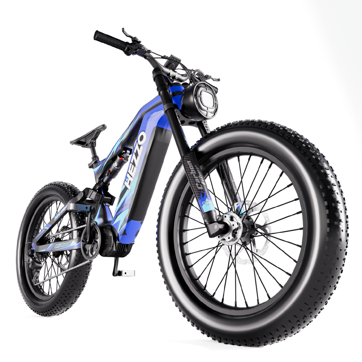 2024 New Design 26-Inch Carbon Fiber Electric Mountain Bike 52V 1000W Bafang M620 21Ah LG 21700 Battery 