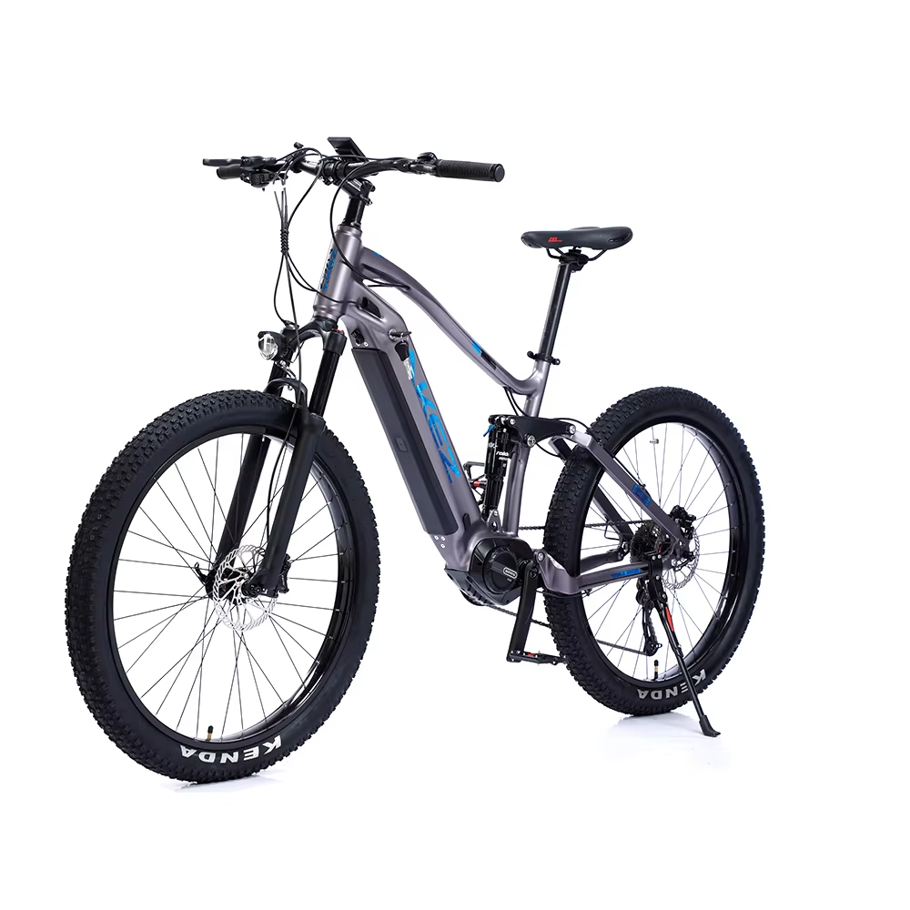 Bafang M600 27.5 Inch Electric Mountain Dirt Bike Rear Shock Absorbing Aluminum Alloy Frame 48V 500W Mid Ebike 9 Speed Shifts