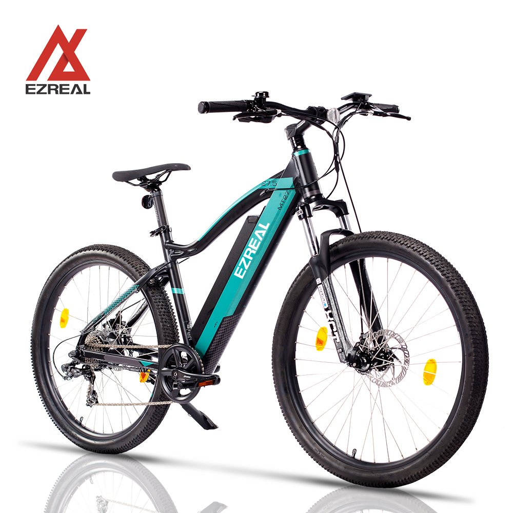 EZREAL 350W Electric Adults Mountain Bike Wholesale Aluminum Alloy Frame Bicycle 48V Rear Hub Disc Brake 60KM Tube 36V Sport