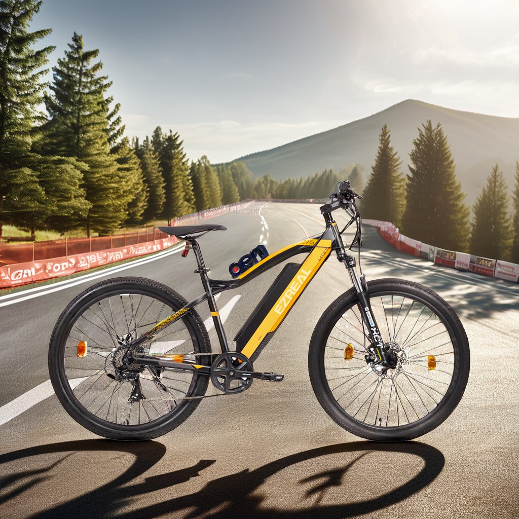 EZREAL 350W Electric Adults Mountain Bike Wholesale Aluminum Alloy Frame Bicycle 48V Rear Hub Disc Brake 60KM Tube 36V Sport