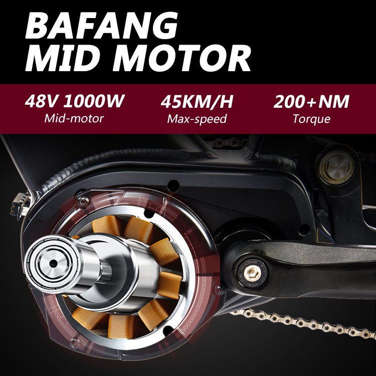 High quality electric mountain bike 1000W bafang mid motor ebike
