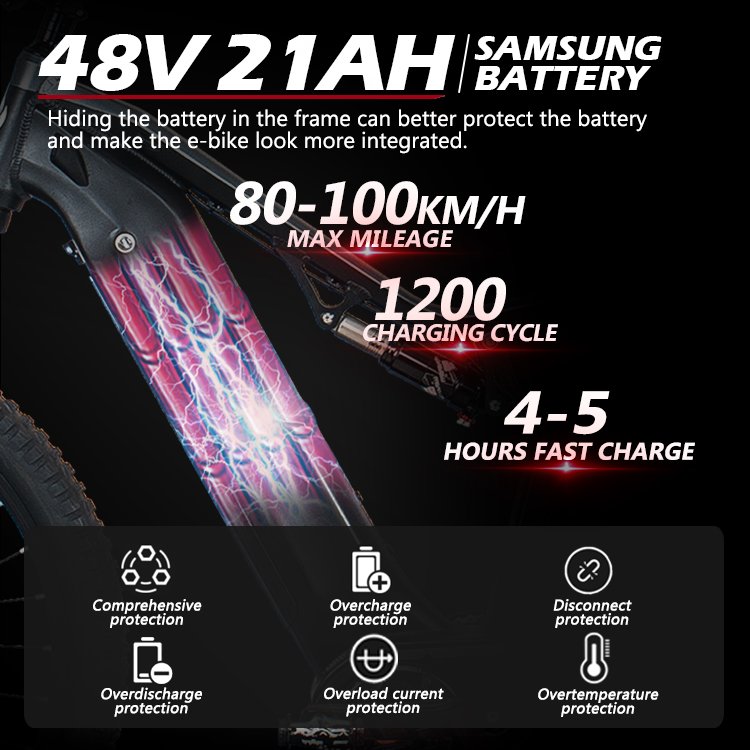 High quality electric mountain bike 1000W bafang mid motor ebike