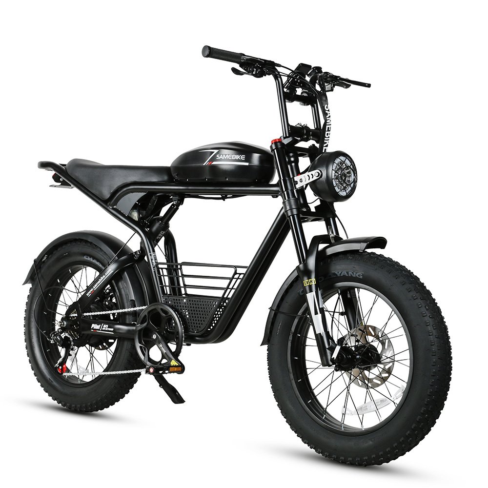 2024 SAMBIKE Factory Retro Style Fast 45KM/H 1000W 2000W Off Road Electric Dirt Bike Adult Fat Tire Electric Bike Mountain Ebike