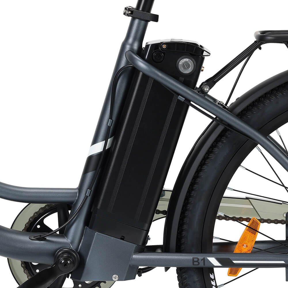 Electric City Bike 250W 15.6Ah 45Nm Torque 5 Assist Levels 7-Speed Shimano Gear Touroll B1 with powerful motor