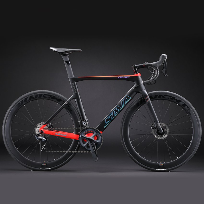 SAVA Hot Sale Racing Bicycle Carbon Fiber Frame Road Bike Disc Brake Shimanos R8020 Racing Bicycle 700C Bicicletas for Adult