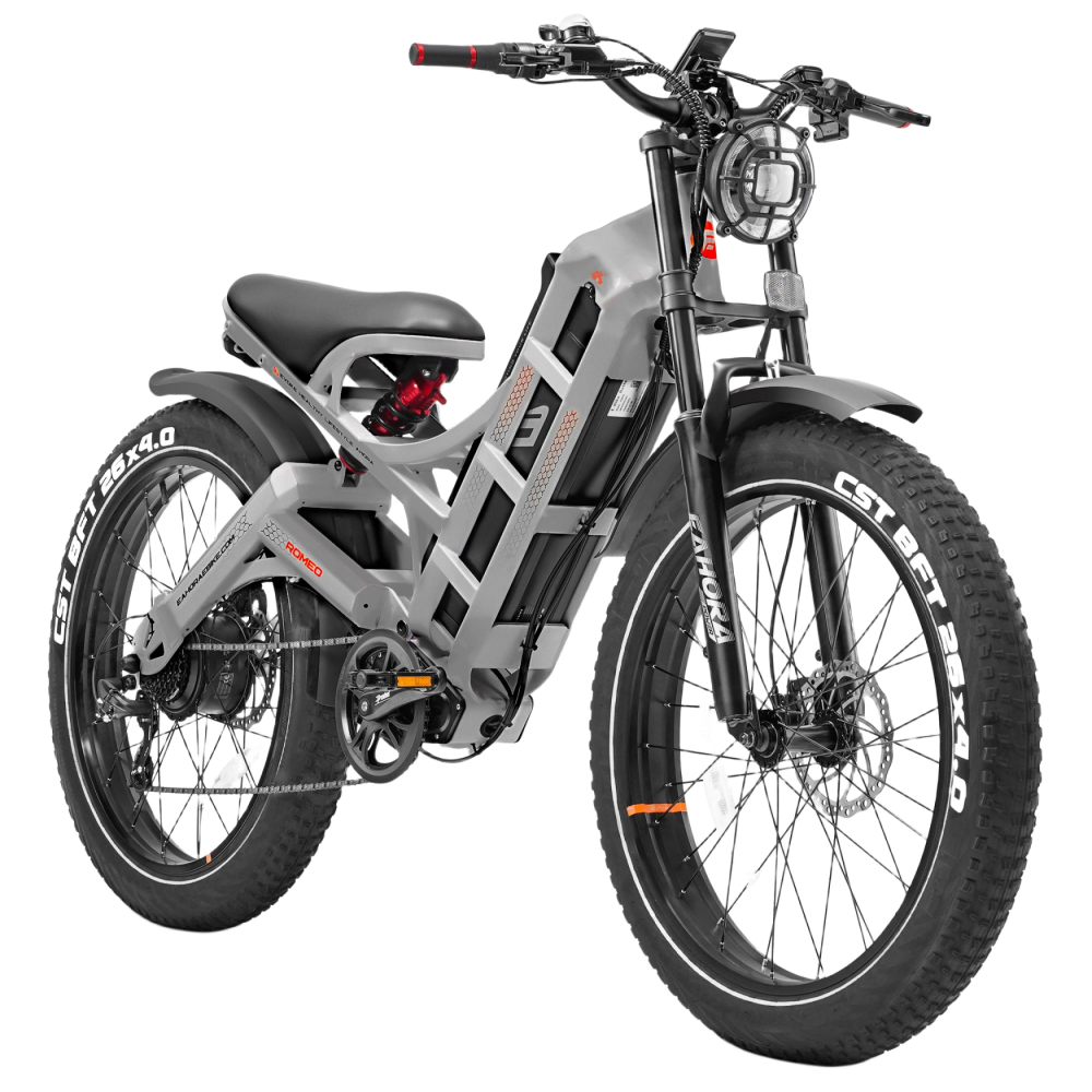 Eahora Romeo Pro 2024 New 1600W 48V* 60Ah Adult Electric Bikes 26*4 Tire Electric Mountain Bike 31-34 Mph