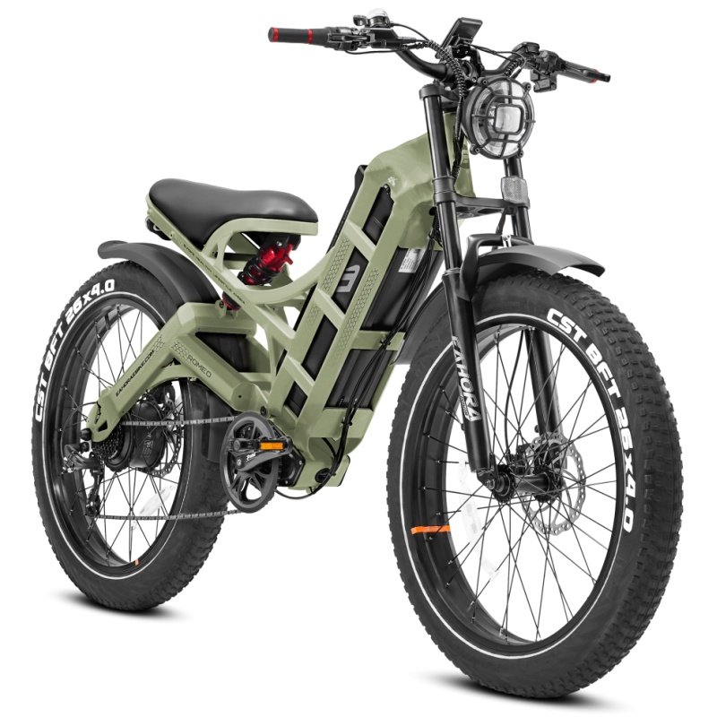 Eahora Romeo Pro 2024 New 1600W 48V* 60Ah Adult Electric Bikes 26*4 Tire Electric Mountain Bike 31-34 Mph