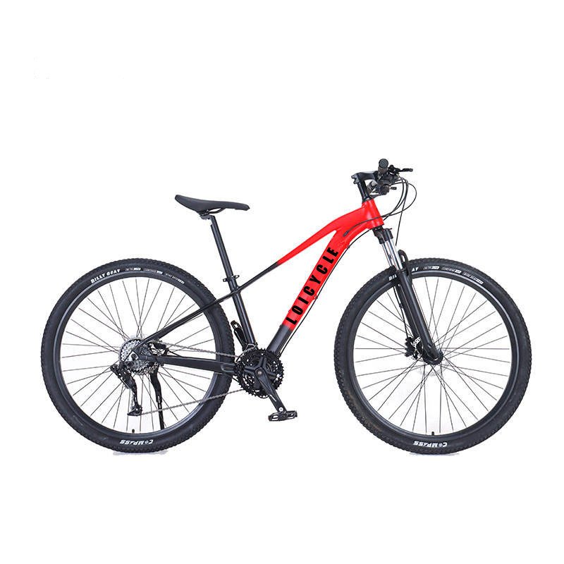 Red yellow 29 inch 10 speed aluminum alloy bicycle half aluminum lock front fork splitter oil disc brake mountain bike