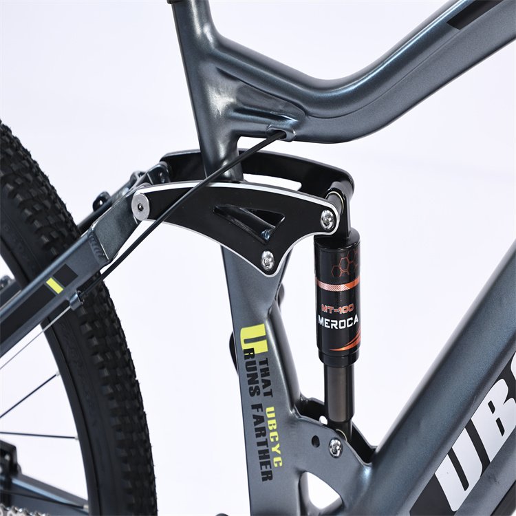 48V Electric MTB Mountain Bike 27.5 Inches Full Suspension Integrated Mid Drive with Central Motor for Off-Road Riding