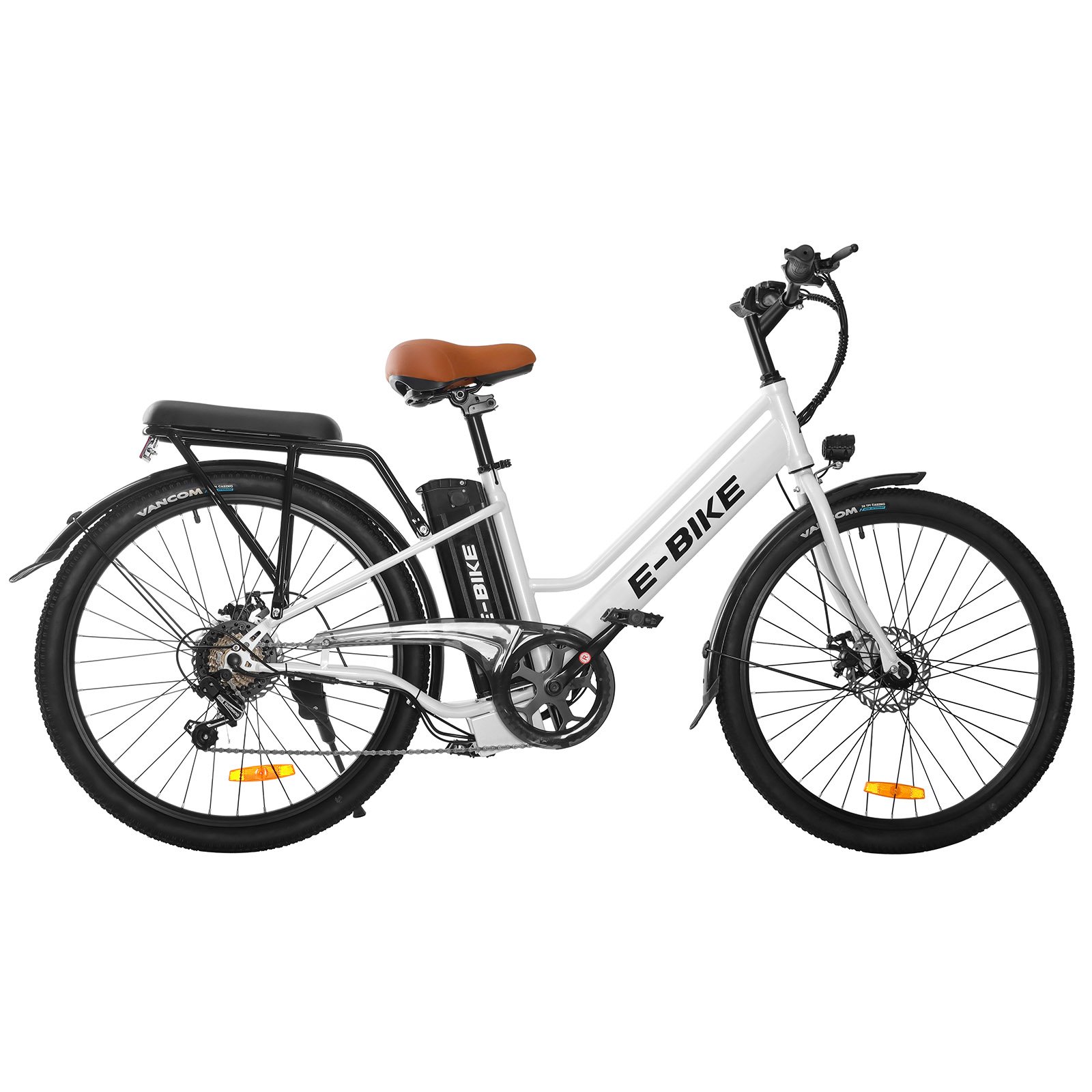 Electric city leisure bike 26-inch steel frame lithium battery electric bicycle urban step through electric bike