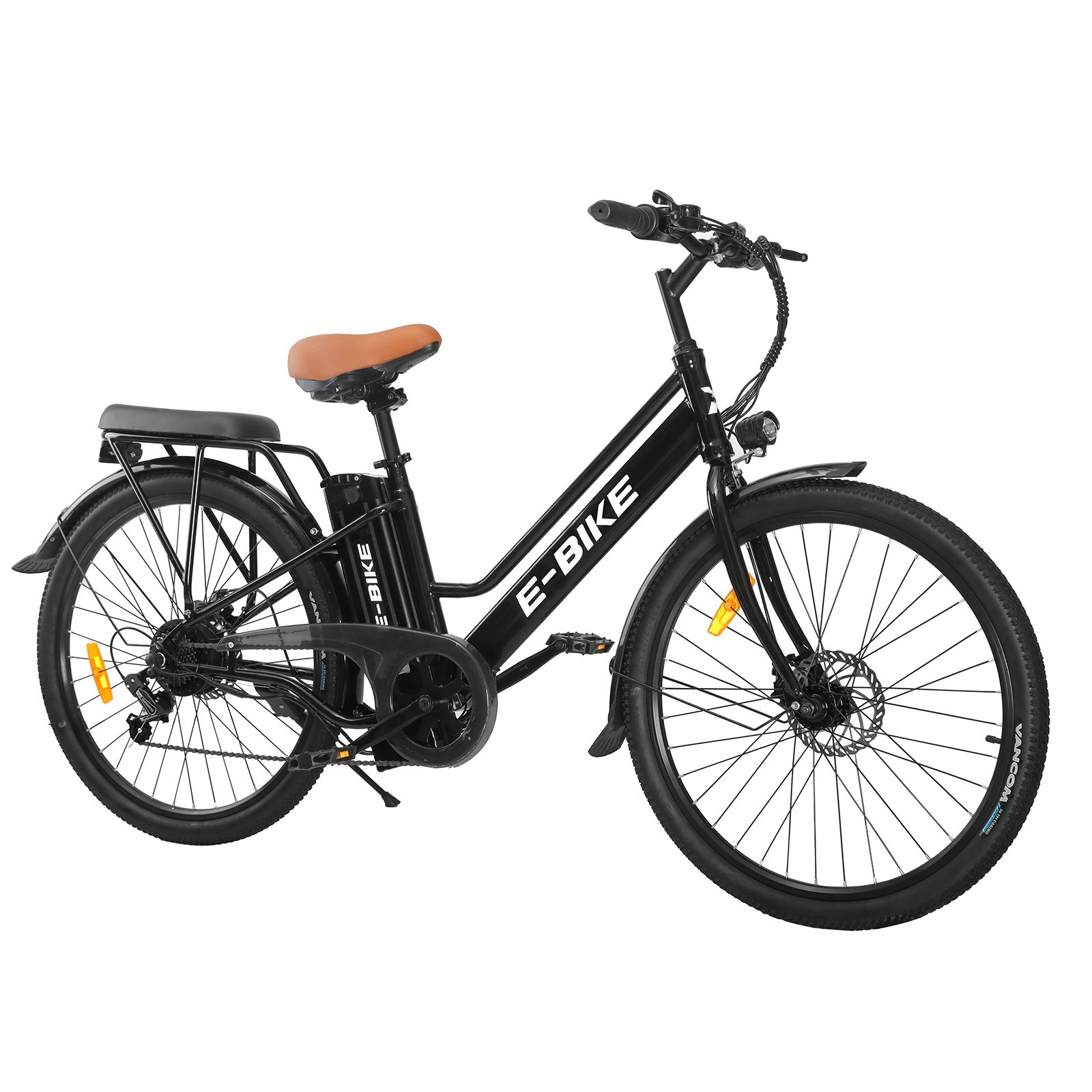 Electric city leisure bike 26-inch steel frame lithium battery electric bicycle urban step through electric bike