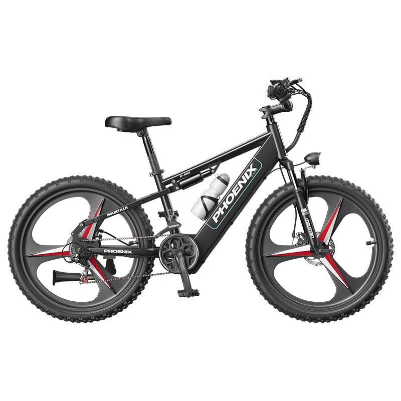 EU Warehouse Phoenix Brand Electric Mountain Bike 400W 48V 18AH City Adult E Bike 26 Inch Fat Tire Electric Mountain Bike