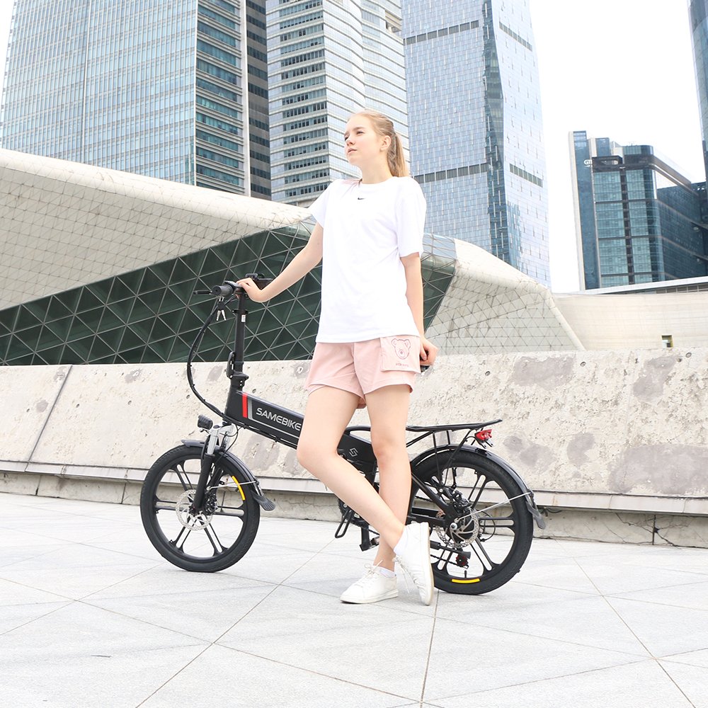 Worry-free after sell SAMEBIKE 20LVXD30-II 350w 48V/10.4Ah lithium-ion battery city electric bike