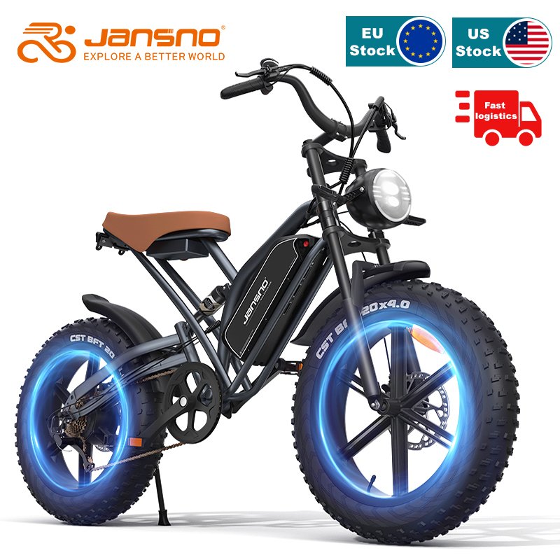 JANSNO X50 ebike 2024 US popular style 20 inch fat tire bike wheels 48v 20ah 15ah electrica hybrid bicycle mountain bike