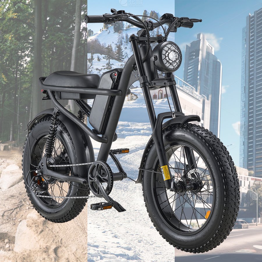 Riding'times Z8 electric fat tire e bike hydraulic brake fat tire e-bike in EU warehouse electric city ebike 250w 750w fatbike