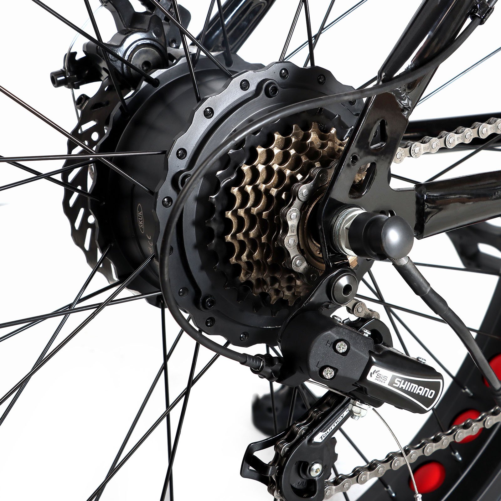 Customization high power 750W 500W brushless motor long range 48V 16Ah 26x4inch fat tire city road electric bike with LED light