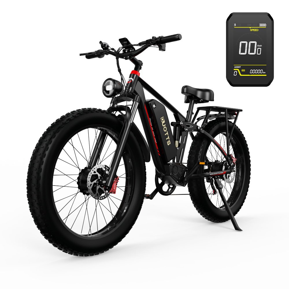 EU UK stock High quality 26 inch adults mountain bike 48V 20AH sports bike dual motor 1500W city bike with fender and rear seat