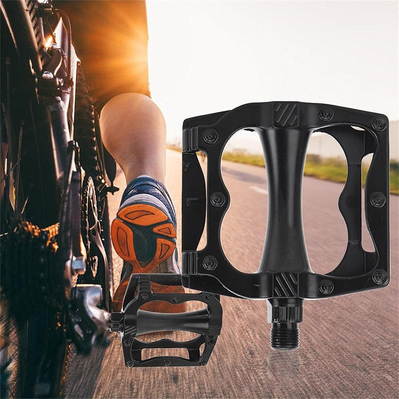 High-Strength Bicycle Parts Durable Road Bike Pedal Aluminum Alloy Riding Pedal High-Strength Mountain Bike non-slip durable