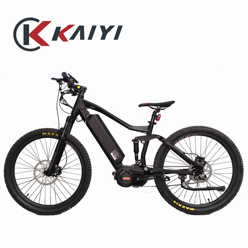 Bafang Ultra 1000W Mid Drive Full Suspension Electric Mountain Bike 27.5 Lithium Battery 48V Aluminum Alloy Sensor 9 Speed KAIYI
