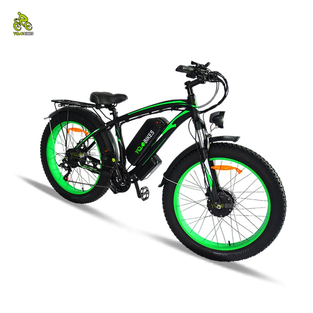 Warehouse Stock U08 Off Road Electric Bike Dual Motor 2000w 26inch Fat Tire E-bike Electric Bicycle 21 Speed EU USA Adult