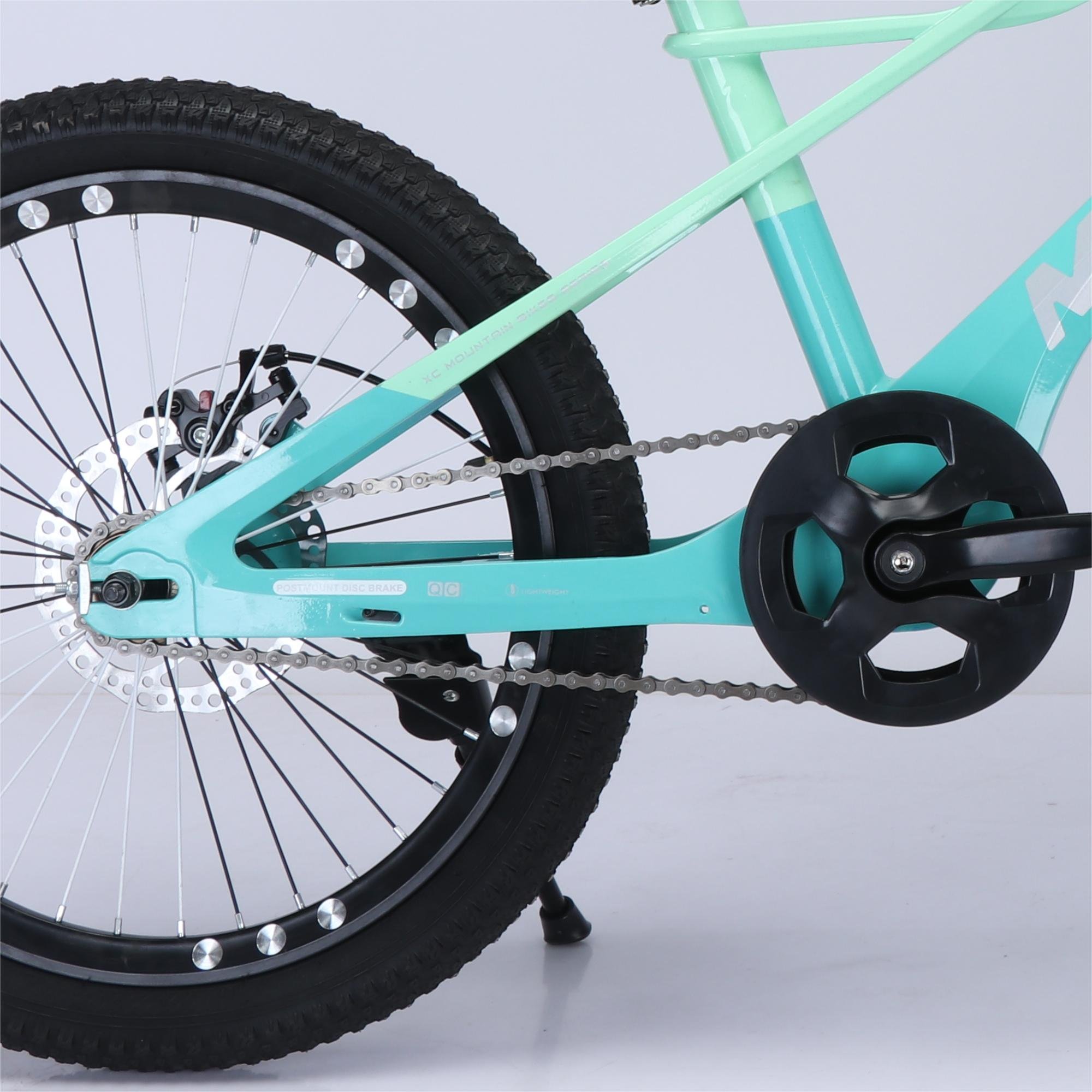MENGHUAN Manufacturer Direct Single Speed Mountain Bike with Steel Fork Disc Brake Ordinary Pedal Folding Feature