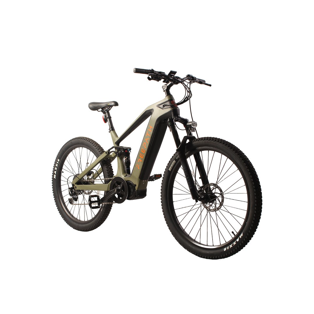 full suspension carbon fiber frame electric dirt bike 48v 1000w Bafang mid motor electric mountain bike