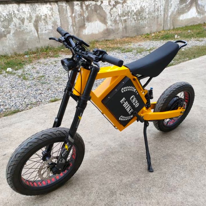 2024 new CS20 72V 12000W Electric mountain bike aluminum frame stealth bomber electric bike