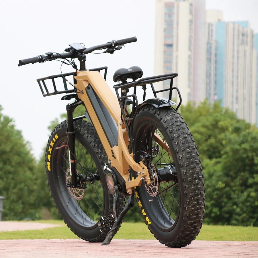 2024 Newest 48V Bafang Auto 5 Speeds Belt Drive Ebike Mid Motor 1000W Electric Road Hybrid Bike City Bicycle for Sale