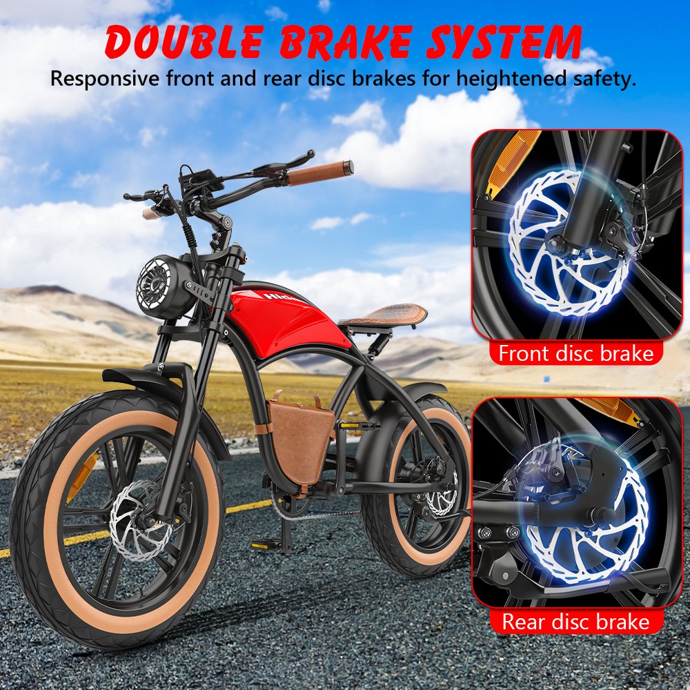 UK US EU Stock 48v Electric Hybrid Bike Hidoes B10 Beach Fat Tire E-bike Emtb Retro 13Ah 1000w Cheap Electric Bicycle