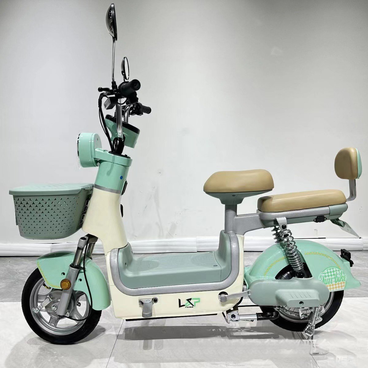 Two Wheels Bicycle 48v 350w E-bike Cheap Electric Motor Scooter Low Step Electric Bike For 2 Person 12 inch made in China