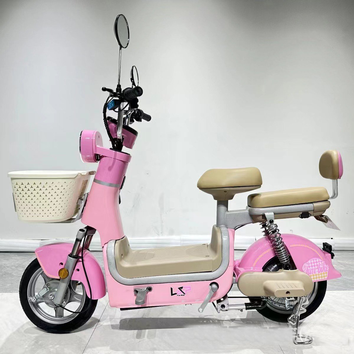 Two Wheels Bicycle 48v 350w E-bike Cheap Electric Motor Scooter Low Step Electric Bike For 2 Person 12 inch made in China