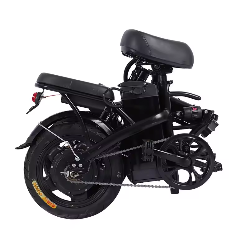 Electric Folding Bicycle City Bike 14 Inch E-bike 500w 1000w 48v Lithium Battery Rear Hub Motor Aluminum Alloy 7 Speed Down Tube
