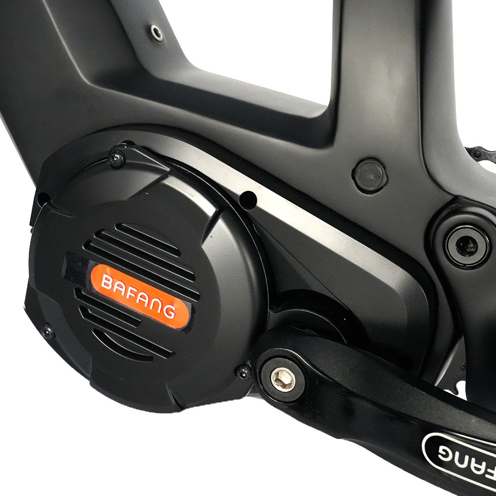 New Suron Carbon Fiber Frame Emtb 48v Bafang G510 /m620 1000w Motor Mid Drive Full Suspension Electric Mountain Bike Mtb