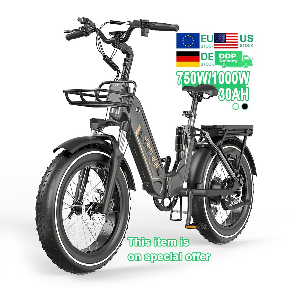 2024 best 20 inch folding 1000W 250W Electric Hybrid Bicycle Fat Tire electric city bike Mountain Adult Electric Dirt Bike