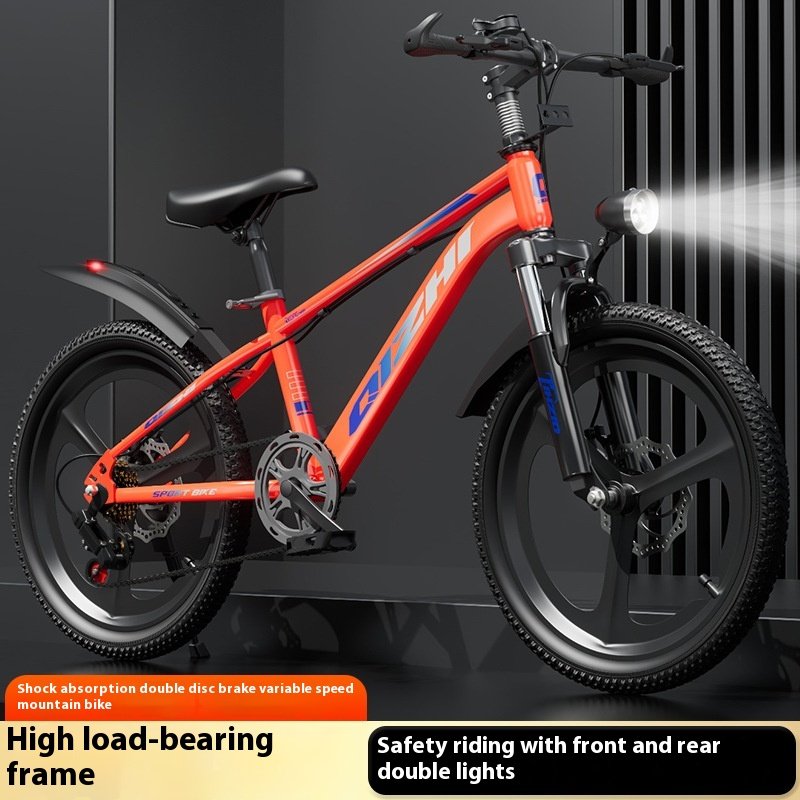 New Arrival Children's Mountain Bike 6-12 Years Old Primary Secondary Students Single Variable Speed Disc Brake 22.2 Inch Male