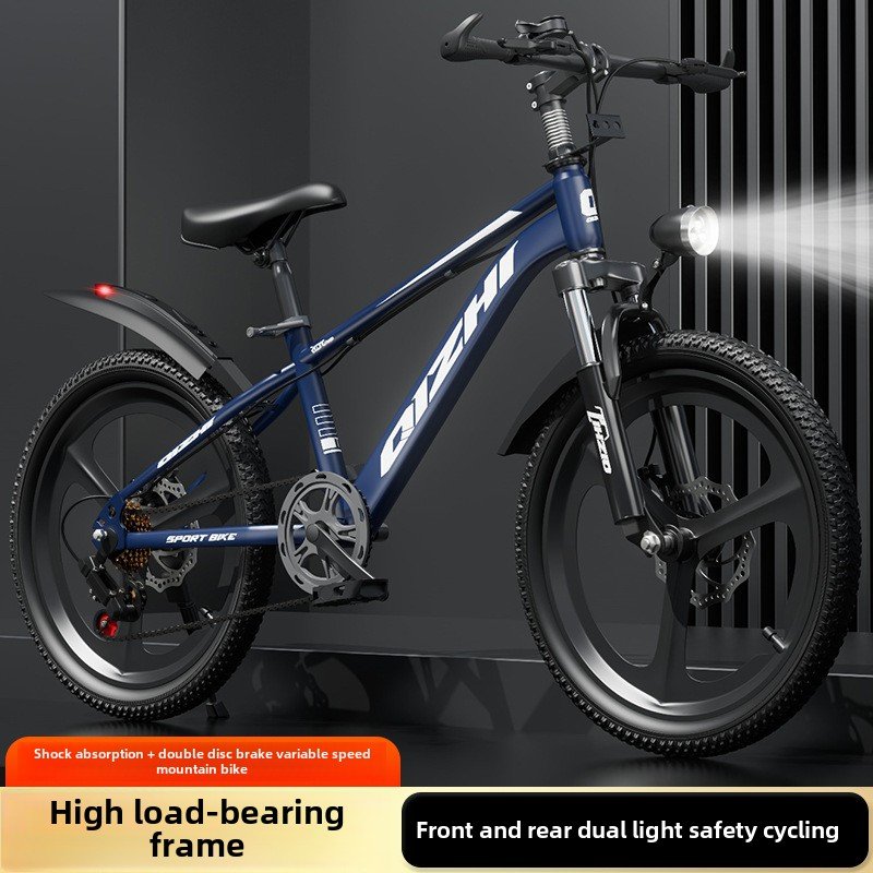 New Arrival Children's Mountain Bike 6-12 Years Old Primary Secondary Students Single Variable Speed Disc Brake 22.2 Inch Male