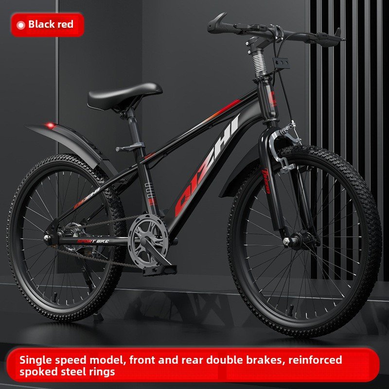 New Arrival Children's Mountain Bike 6-12 Years Old Primary Secondary Students Single Variable Speed Disc Brake 22.2 Inch Male