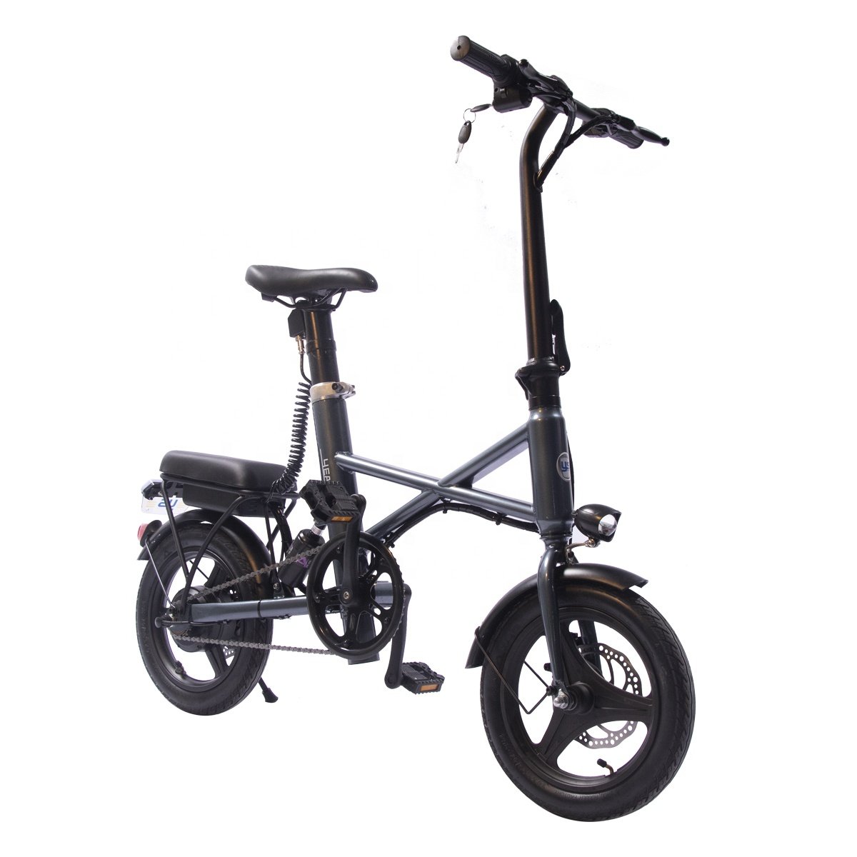14"X1.95 Wheel Electric Bike 350W Motor City e Bike 7.8Ah Seat Post Lithium Battery Mini Electric Bicycle Folding Electric Bike