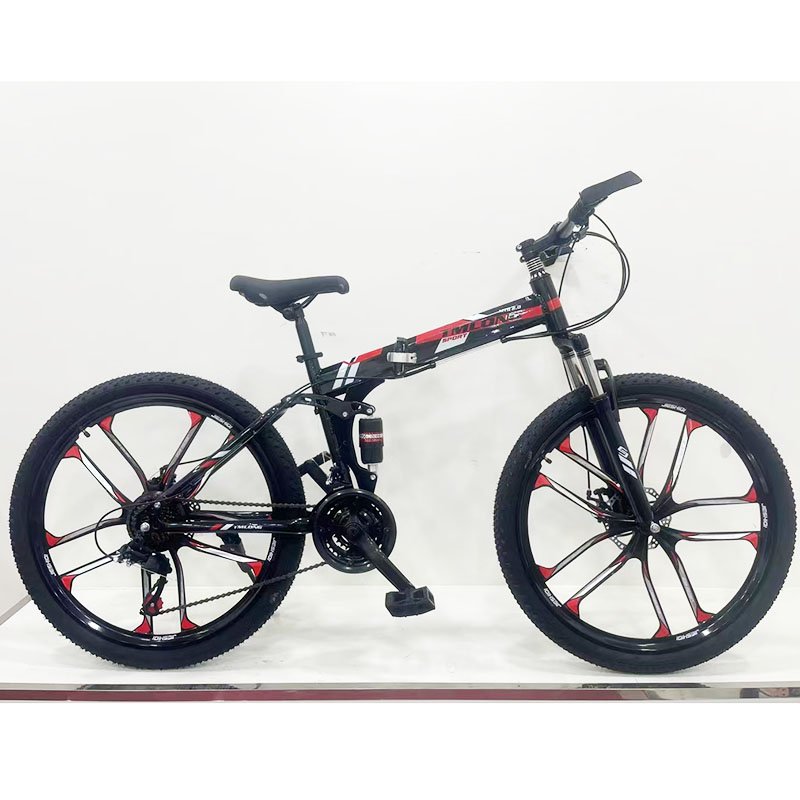 2025 new folding type mountain bike 21 speed MTB ready stock fast delivery mountain bicycle full suspension mountain bike