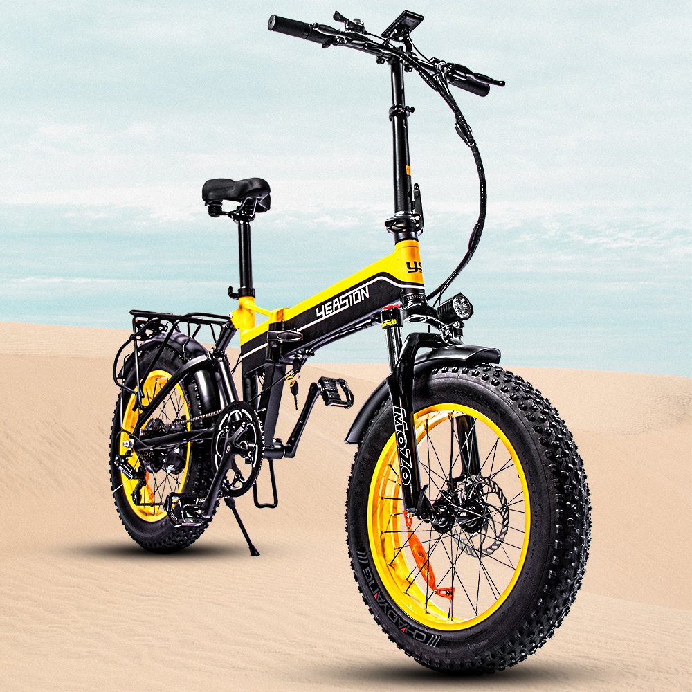 20 Wheel Size Electric Road Bike 48V 1000W Brushless Motor Fat Tire Electric Bike 7 Speed Electric City Bike Folding E-Bike