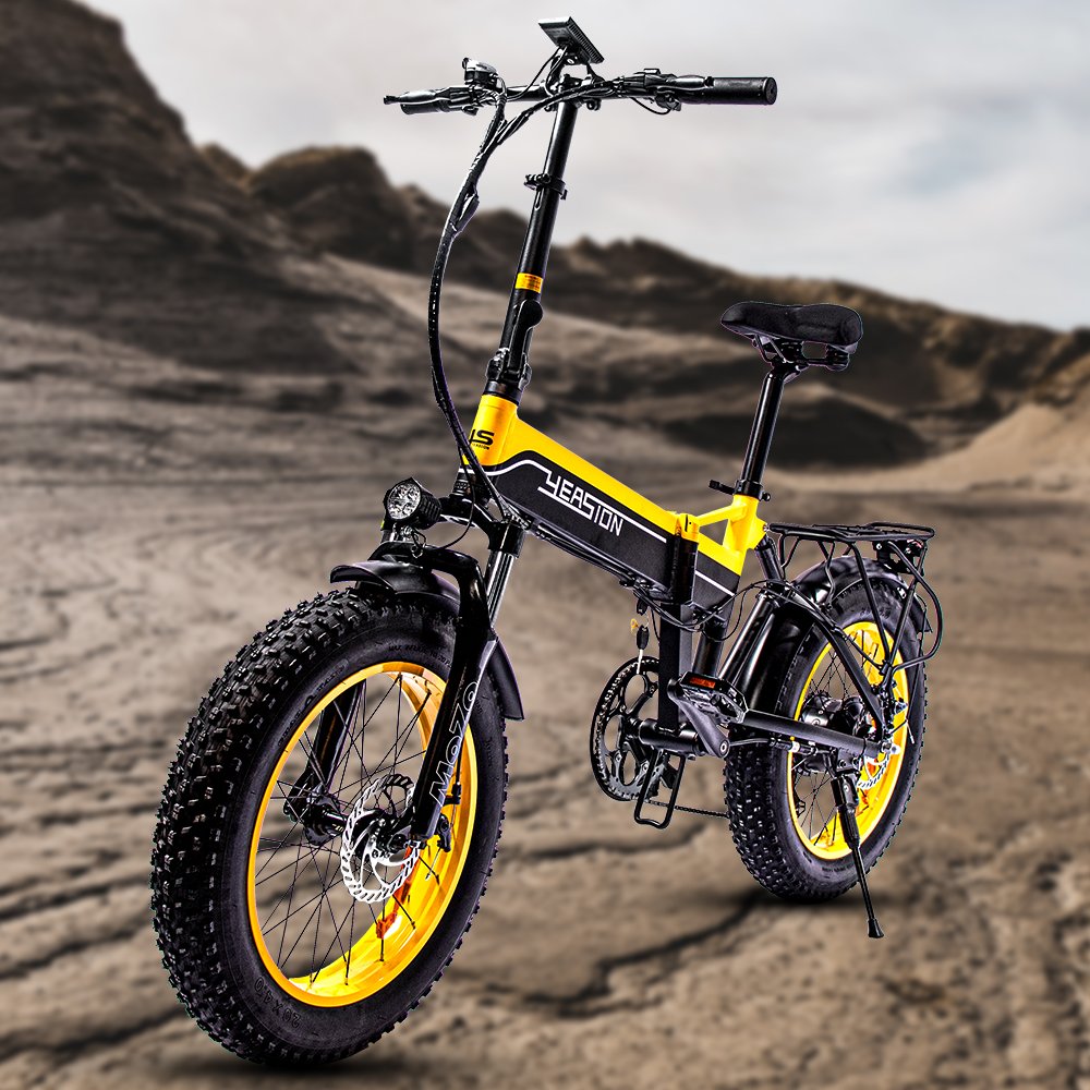 20 Wheel Size Electric Road Bike 48V 1000W Brushless Motor Fat Tire Electric Bike 7 Speed Electric City Bike Folding E-Bike
