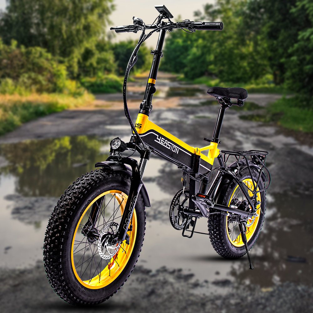20 Wheel Size Electric Road Bike 48V 1000W Brushless Motor Fat Tire Electric Bike 7 Speed Electric City Bike Folding E-Bike